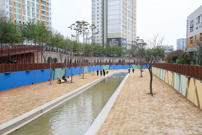 조성 완료된 신대천 모습 사진순천시청